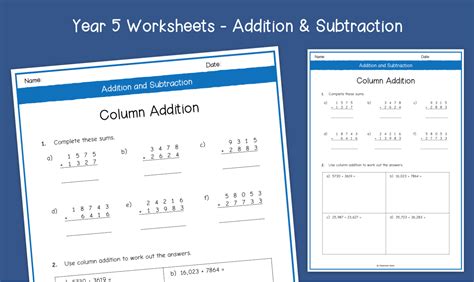 Image result for Maths Worksheets Column Addition