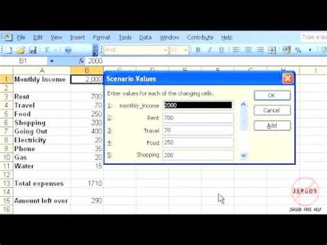 Image result for How to Use Scenario Manager to Create a Two Variable DataTable Excel