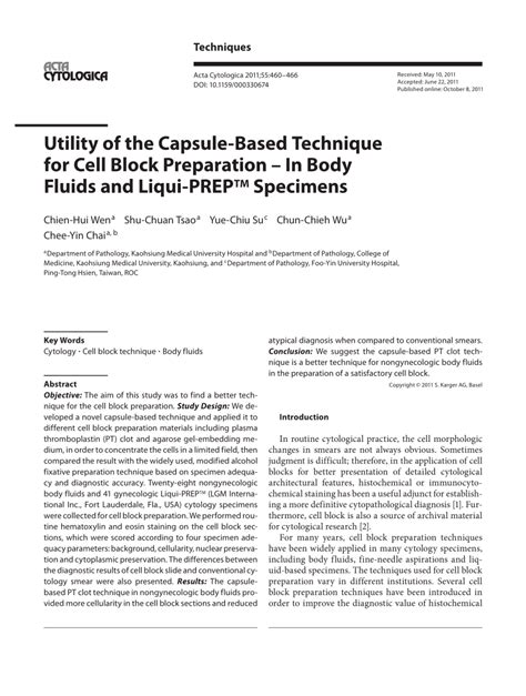 Cell Block Preparation From Different Body Fluids に対する画像結果