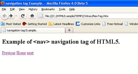 Image result for Nav Tag HTML
