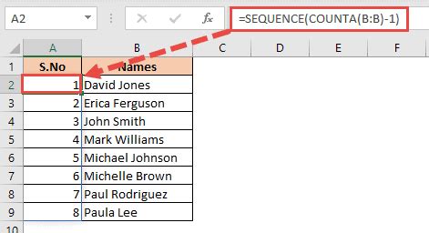 Image result for Formula in Excel for Sequential Numbering
