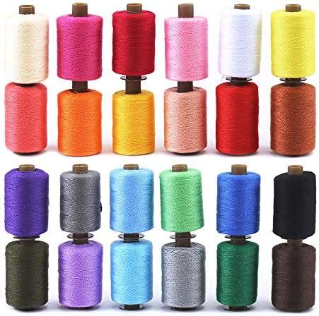Toradh íomhá ar Sewing Thread Assorted Colors 200 Yd Spool