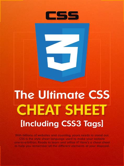Toradh íomhá ar CSS3 Cheat Sheet PDF
