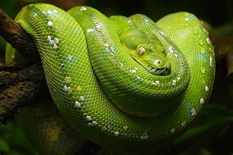 Afbeeldingsresultaten voor Side View of Green Tree Python Head