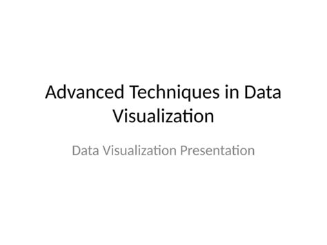 Afbeeldingsresultaten voor Advanced Data Visualization Techniques