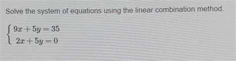 Afbeeldingsresultaten voor Linear Combination Method System of Equations