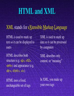 Image result for Diff Between HTML and XML