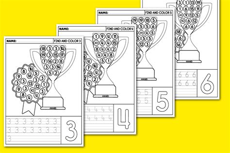 Image result for Identifying Numbers Worksheets