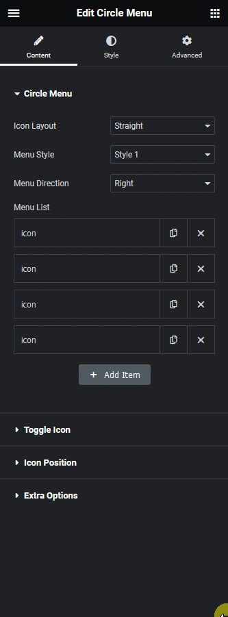 Image result for Circle Menu Linux