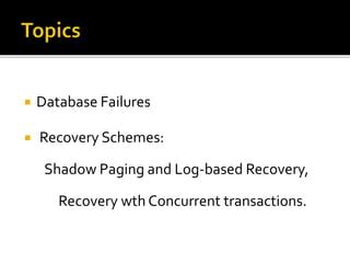 Image result for Types of Database Failure
