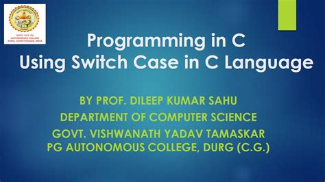 Toradh íomhá ar Example of Switch Case in C
