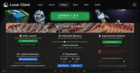 Image result for Lunar Client Controls