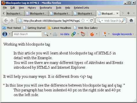 Image result for HTML Multi-Line Quote