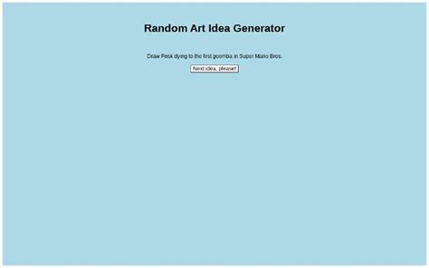 Image result for Random Drawing Idea Generator
