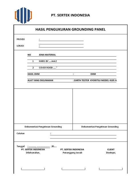 Bildergebnis für Grounding Test Sheet