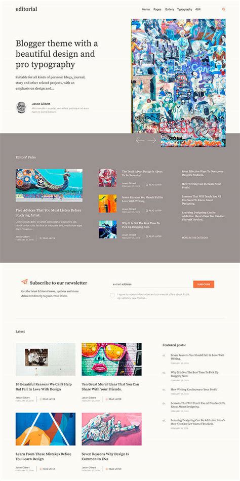 Image result for Blog Color Templates