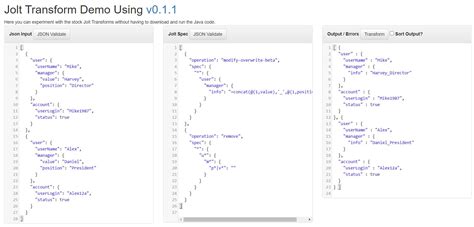 Image result for Jolt Transform