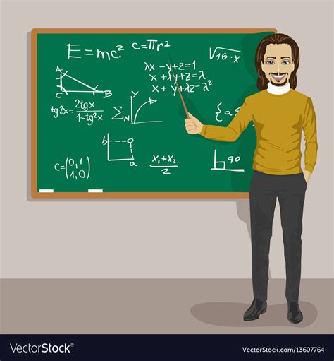 Toradh íomhá ar Animated Male Math Teacher
