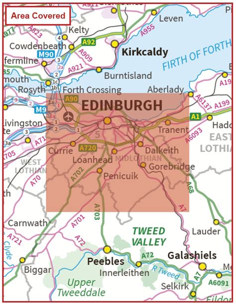 Toradh íomhá ar Edinburgh City Postcode Map