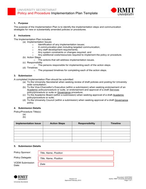 Basic Procedure Implementation Plan Template に対する画像結果