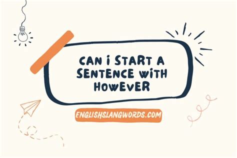 Image result for Using However in a Sentence