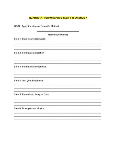 Image result for Science Performance Task Cover Page