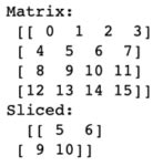 Toradh íomhá ar Matrx in Python