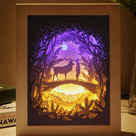 Toradh íomhá ar Paper Cut Shadow Box Tutorial