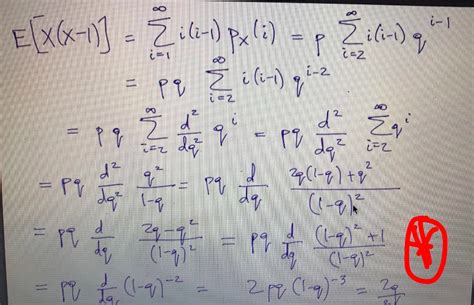 Image result for Variance in Geometric Distribution