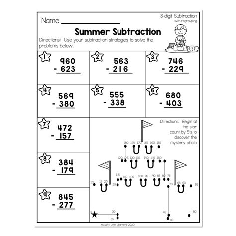 Image result for 3rd Grade Math Worksheets Subtraction
