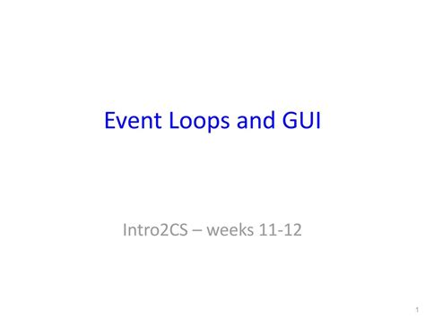 Image result for GUI Event Loop
