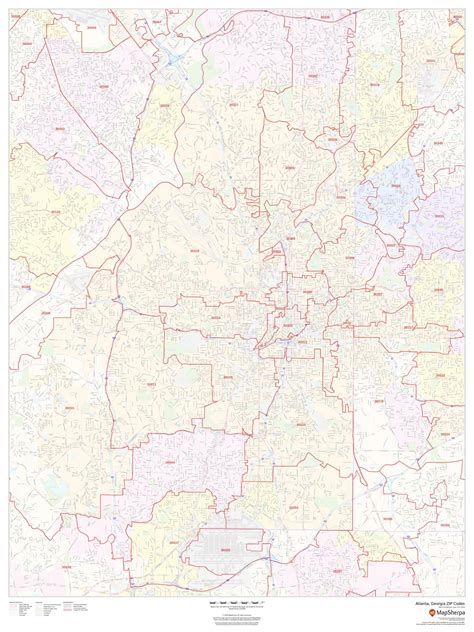 Image result for Atlanta Zip Code Map