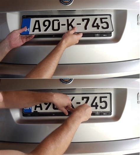 Image result for How to Install a Reg Plate Frame