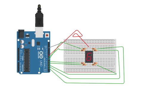 Image result for 7-Segment Display Arduino Code Tinkercad