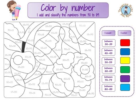 Image result for Color by Addition Worksheets Color Key