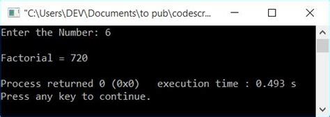 Afbeeldingsresultaten voor Factorial Program in C Using Function