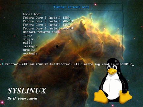 Toradh íomhá ar Syslinux