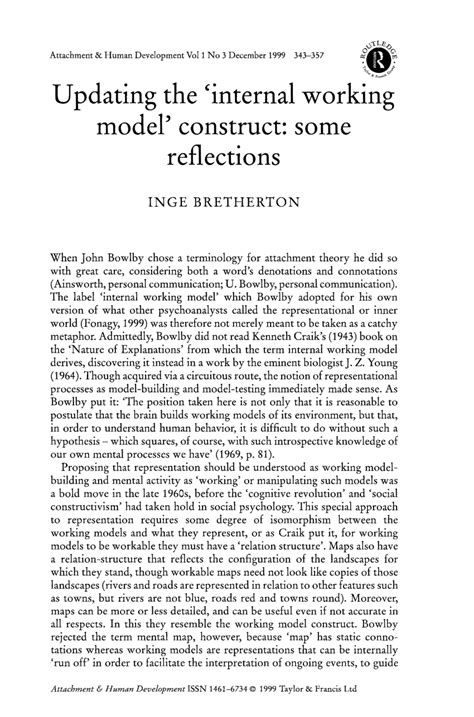 Image result for Internal Working Model