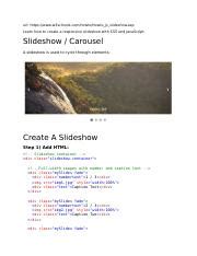 Image result for Slideshow of Picture in JavaScript W3Schools