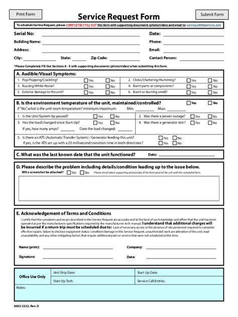 Image result for Service Request Form Format