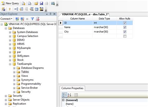 How to Create a Database SQL Server Management Studio に対する画像結果