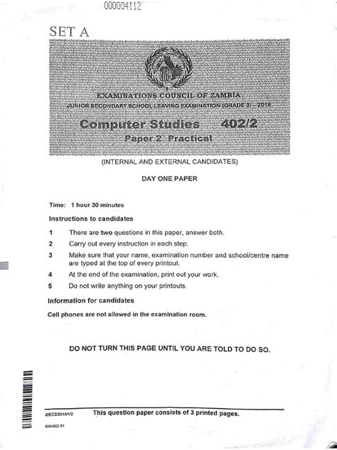 Image result for Computer Studies Paper 2 Practical