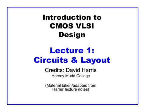 Image result for VLSI Design Lectures