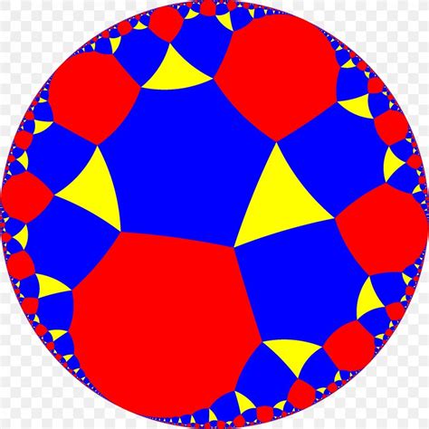 Hexagonal Tiling of Hyperbolic Geometry に対する画像結果