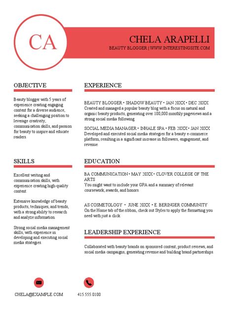 Image result for Resume Examples PDF