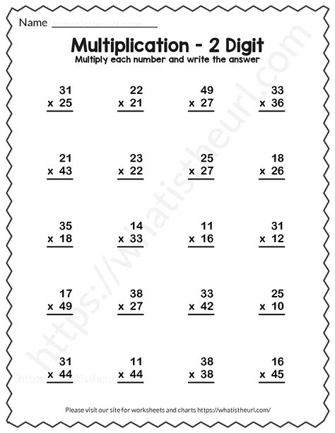 Image result for Double-Digit Multiplication Worksheets Beginners