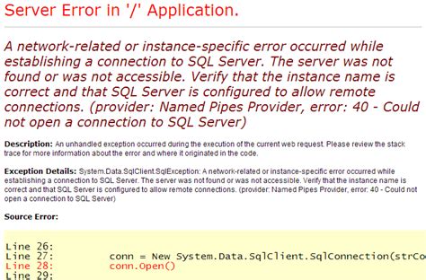 SQL Error Pages に対する画像結果