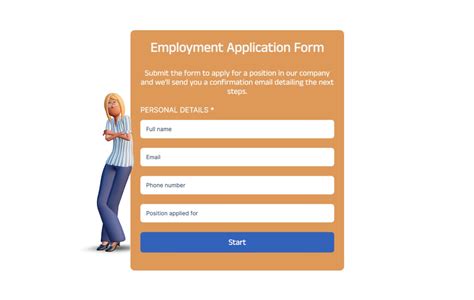 Résultat d’images pour Simple Work Application Form