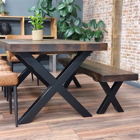Image result for Rustic Industrial-Style Dining Table