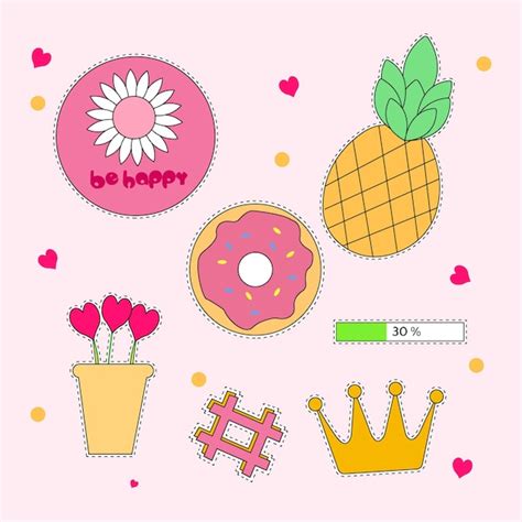 Image result for Vector Sticker Elements